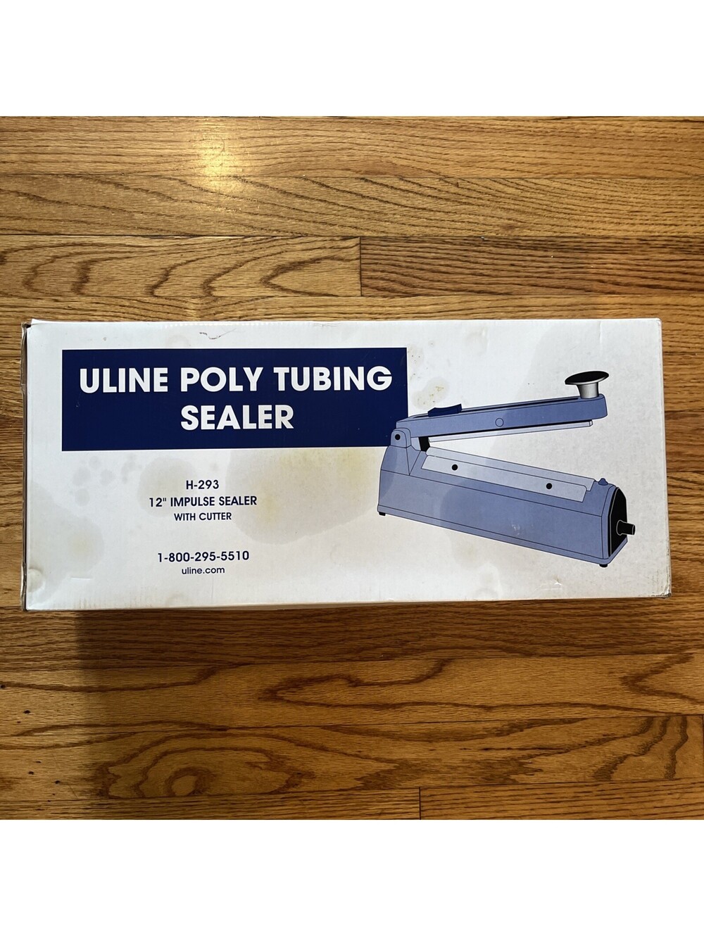 Uline 12" Impulse Poly Bag Sealer and Cutter Combo H-293 120v 146w - Brand New